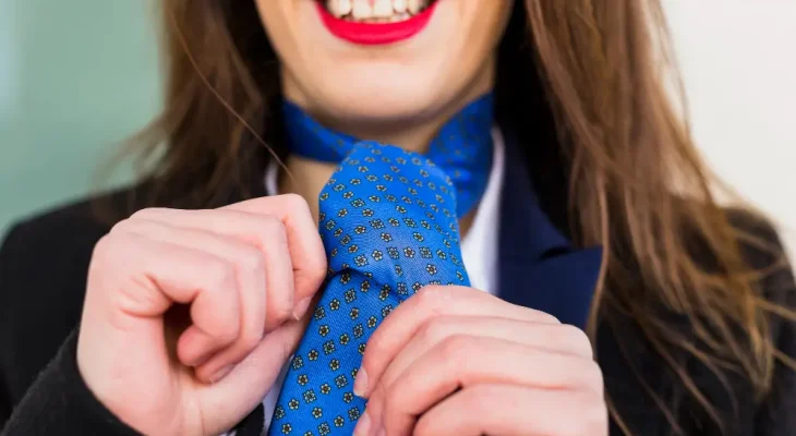 Cum să porți o cravată într-o ținută feminină fără efect de uniformă